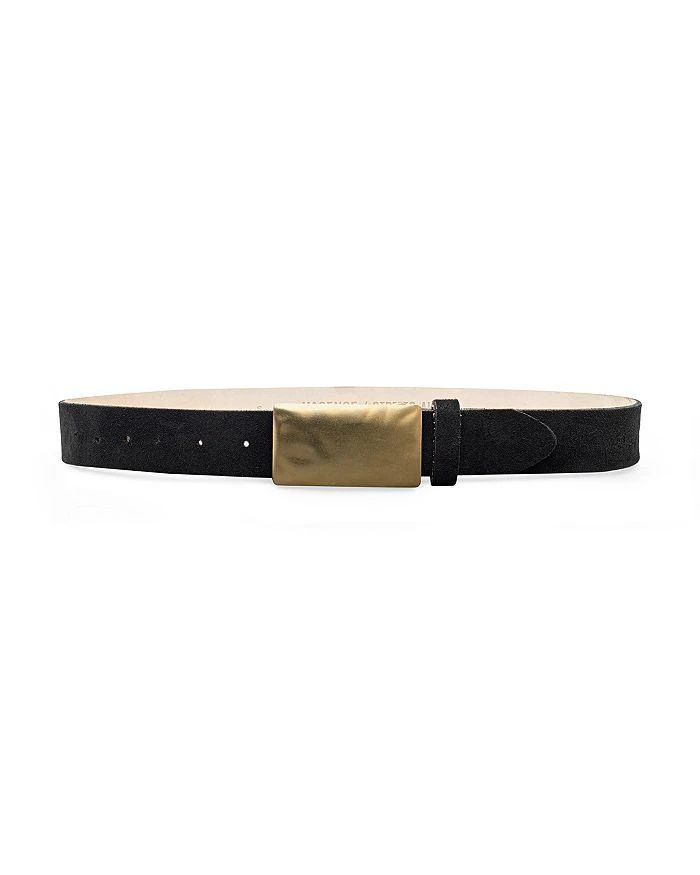 Maison Margiela Rectangular Buckle Leather Belt With Textured Finish - NWT MAISON MARGIELA Rectangular Buckle Leather Belt With  main image 4