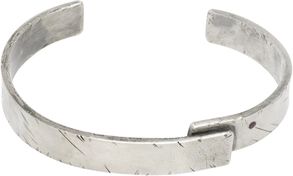 Title of Work 9mm Overlap Ruby Cuff Bracelet 2