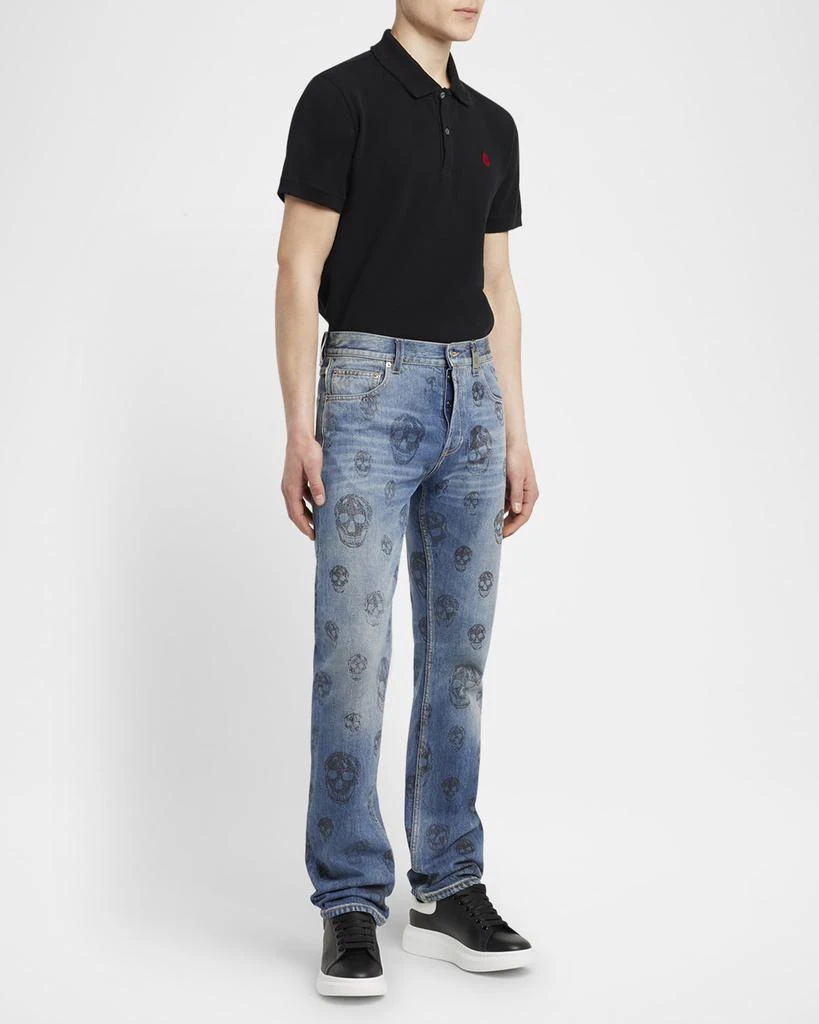 Alexander McQueen Men's Skull-Print Jeans 2