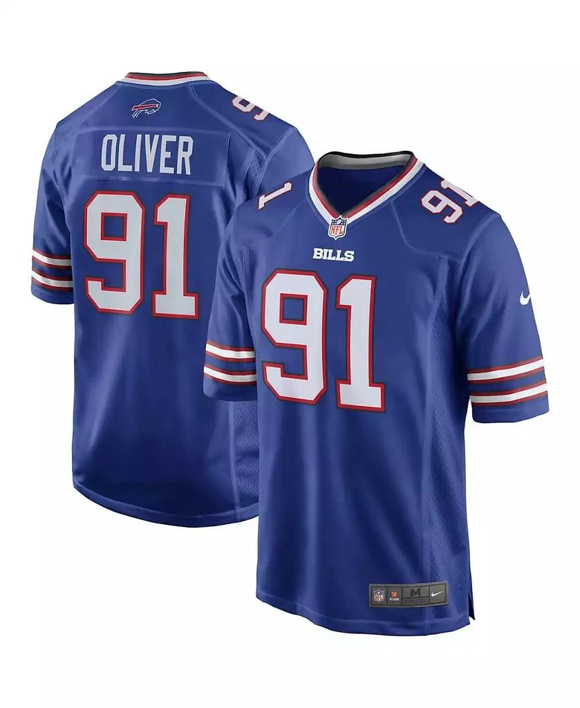 NIKE Men's Ed Oliver Royal Buffalo Bills Team Game Player Jersey 1