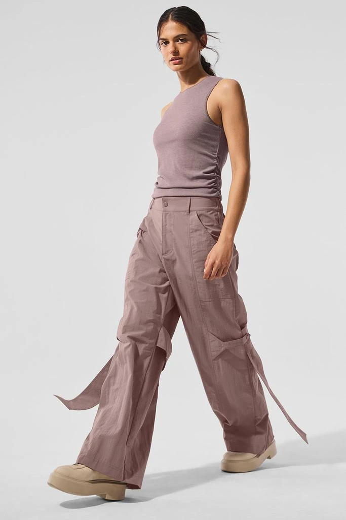 Alo High-Waist Voyager Trouser - Mushroom 1