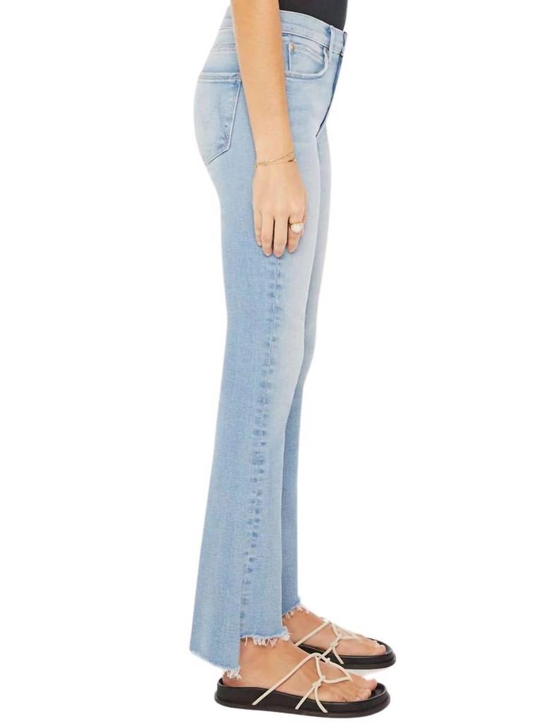 Mother Runaway Step Fray Jeans In California Cruiser