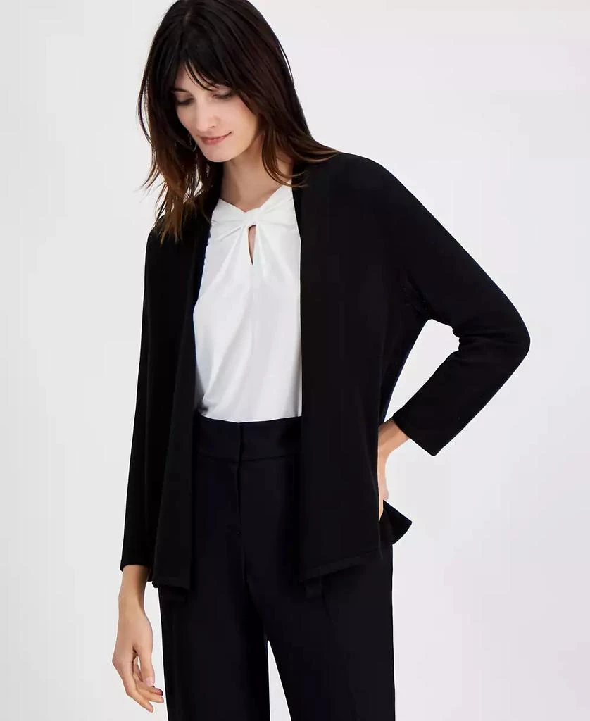 Kasper Women's Long Sleeve Cardigan Sweater, Regular & Petite 1