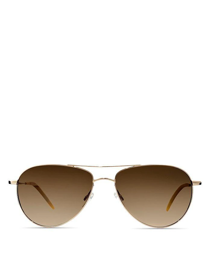 Oliver Peoples Benedict Polarized Aviator Sunglasses, 59mm 1