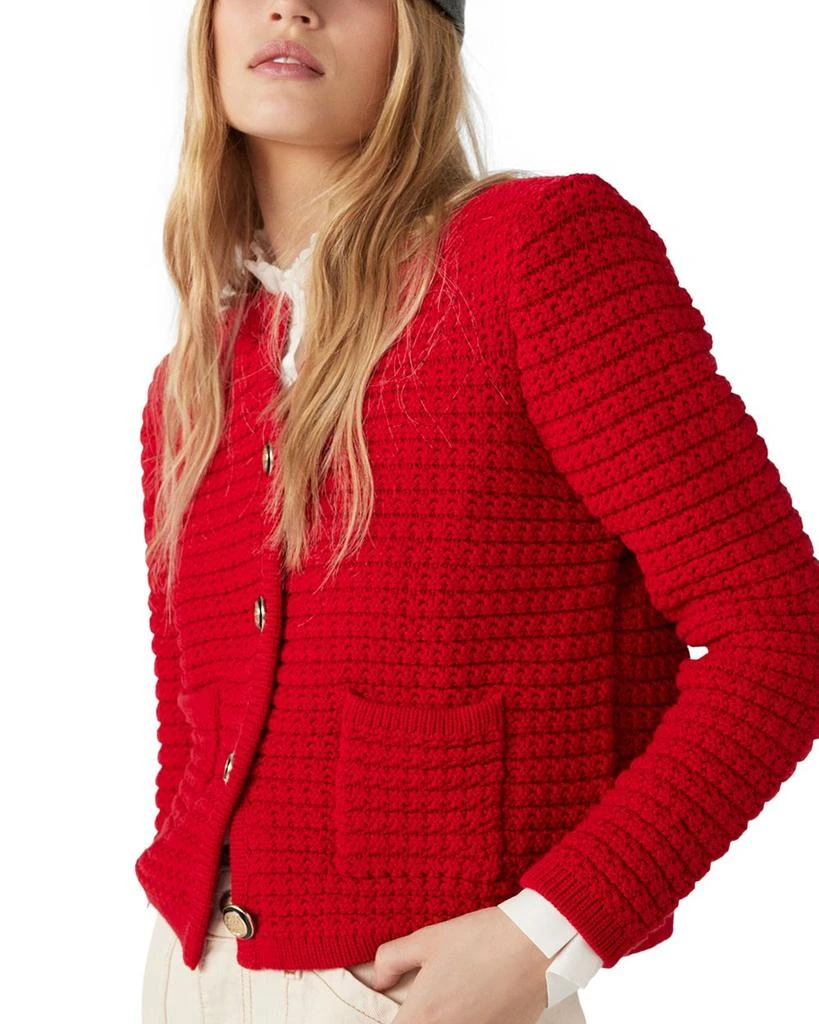 ba&sh Gaspard Crewneck Cardigan Sweater 1