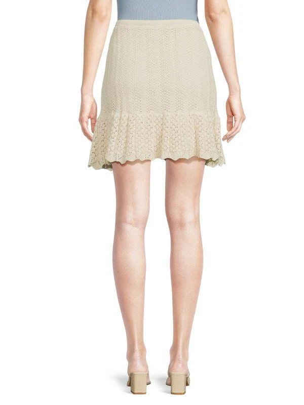 VERO MODA ​Pointelle-Knit Drawstring Miniskirt 2