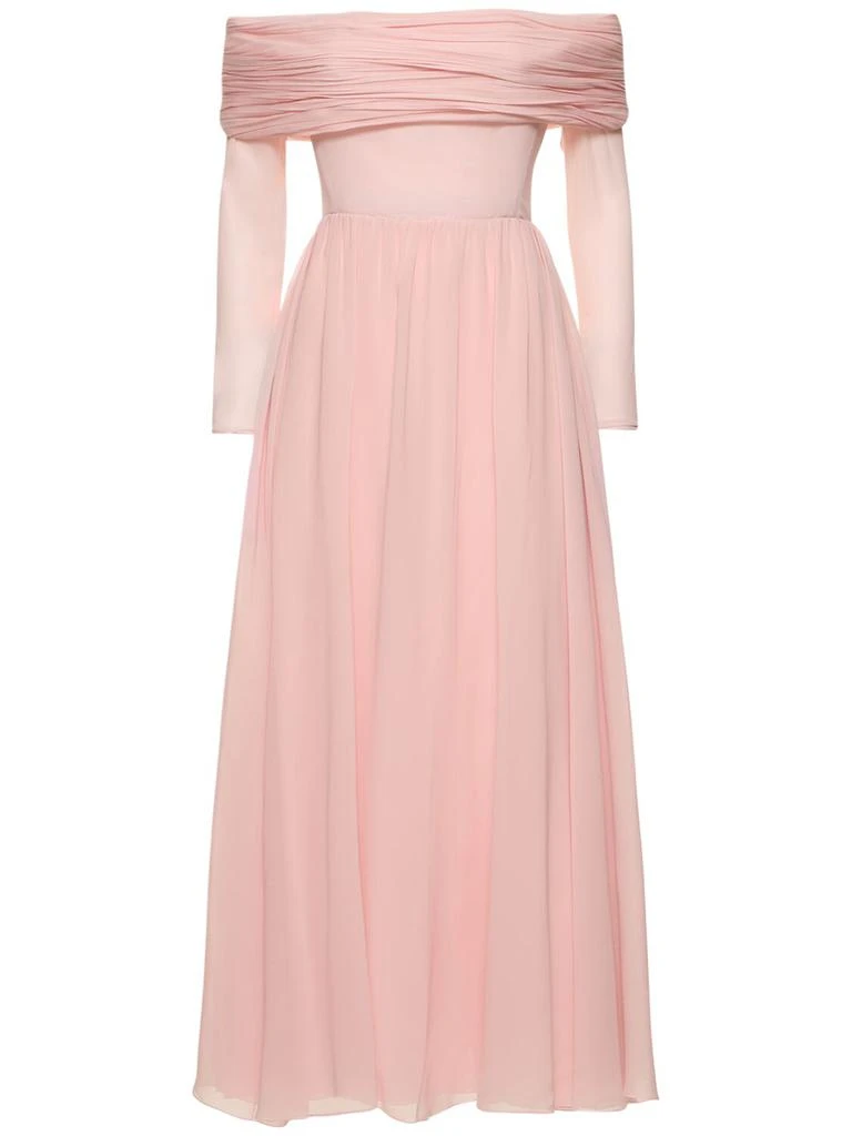 Giambattista Valli Silk Georgette Off-the-shoulder Dress 1