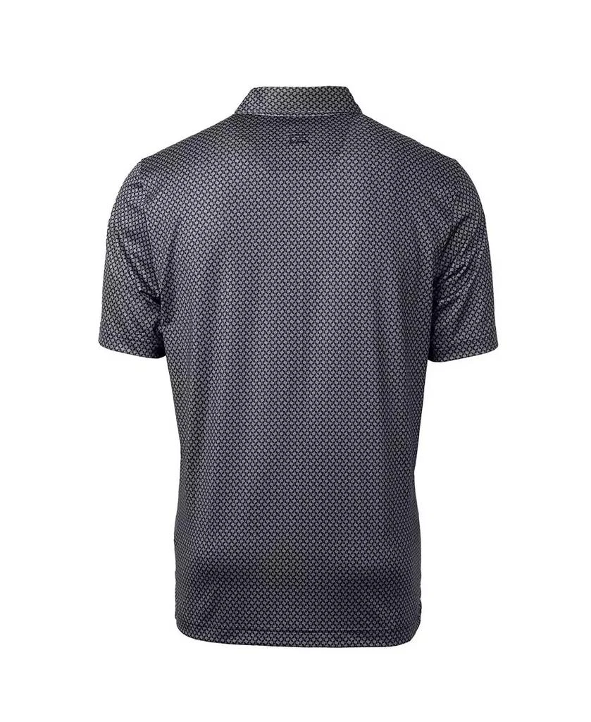 Cutter & Buck Men's Black Appalachian State Mountaineers Pike Banner Print Polo 2