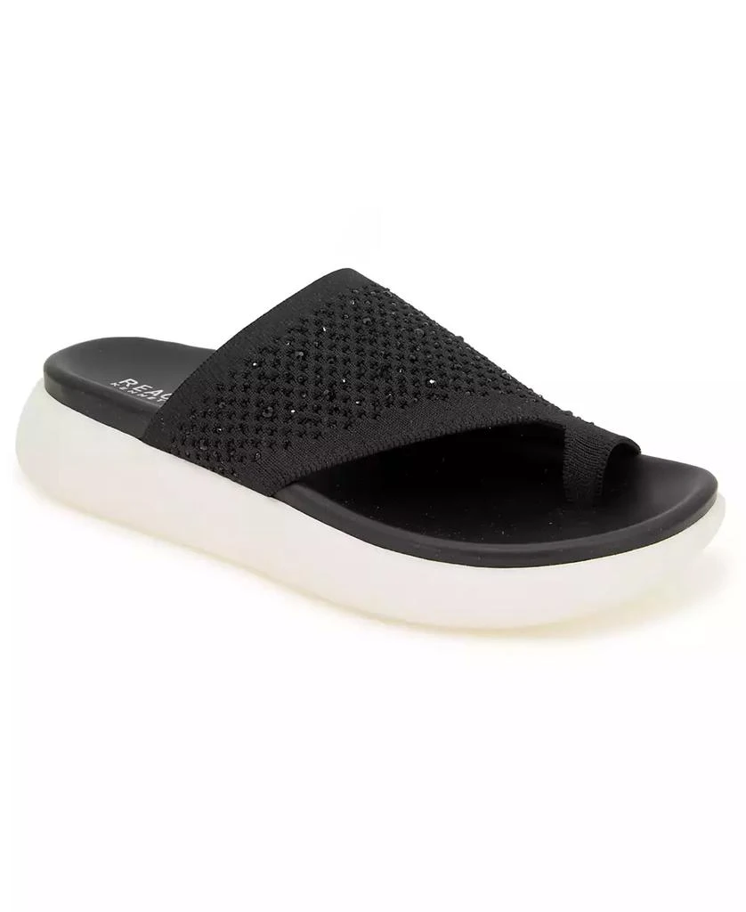 Kenneth Cole Women's Teffi Knit Round Toe Flat Sandals 1
