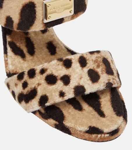 Dolce 
Gabbana x Kim printed terry mules 6