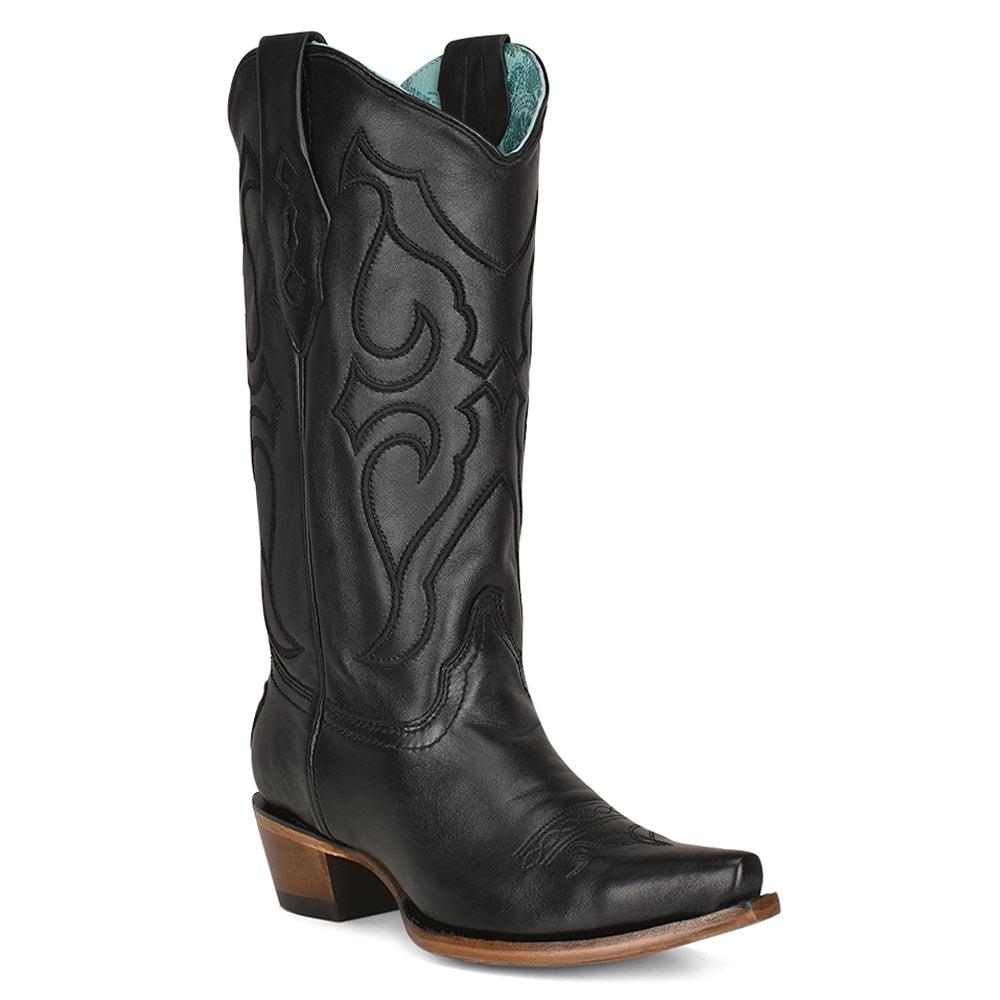 Corral Boots Stitch Embroidered Snip Toe Cowboy Boots