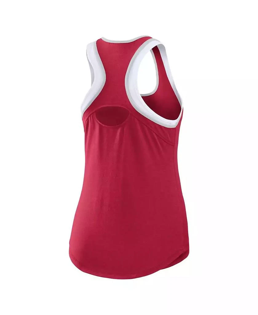 WEAR by Erin Andrews Women's Crimson Alabama Crimson Tide Open Hole Razorback Tank Top 4