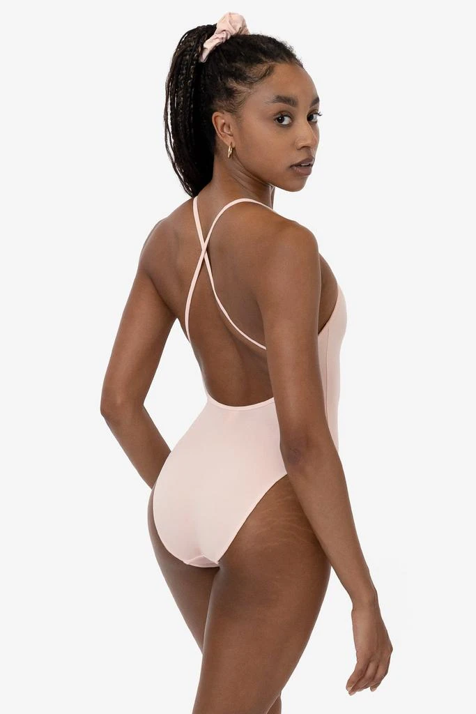 Los Angeles Apparel B308GD - Garment Dye Spaghetti Ruched Front Crossback Bodysuit 4