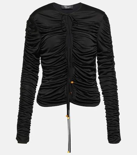 BLUMARINE Ruched self-tie top 1