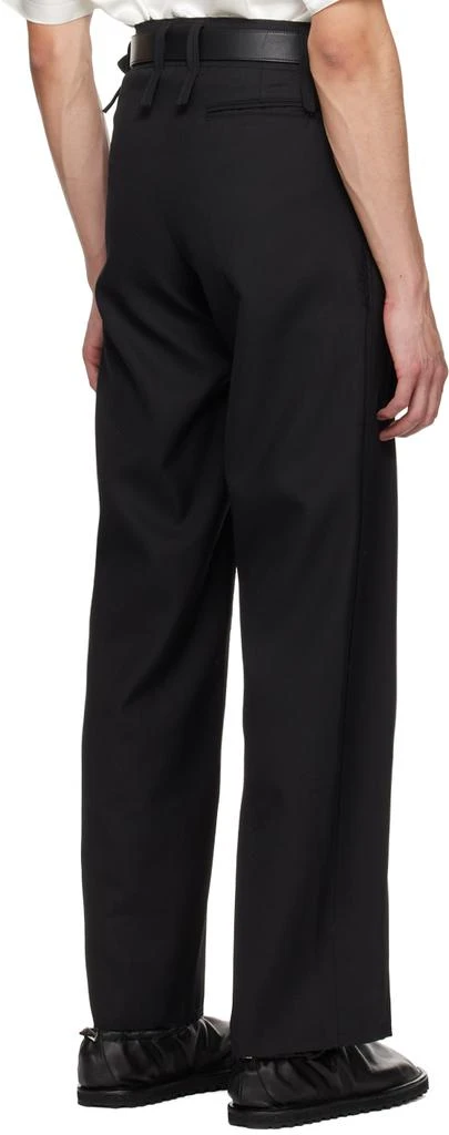 Bianca Saunders Black Pen Trousers 3