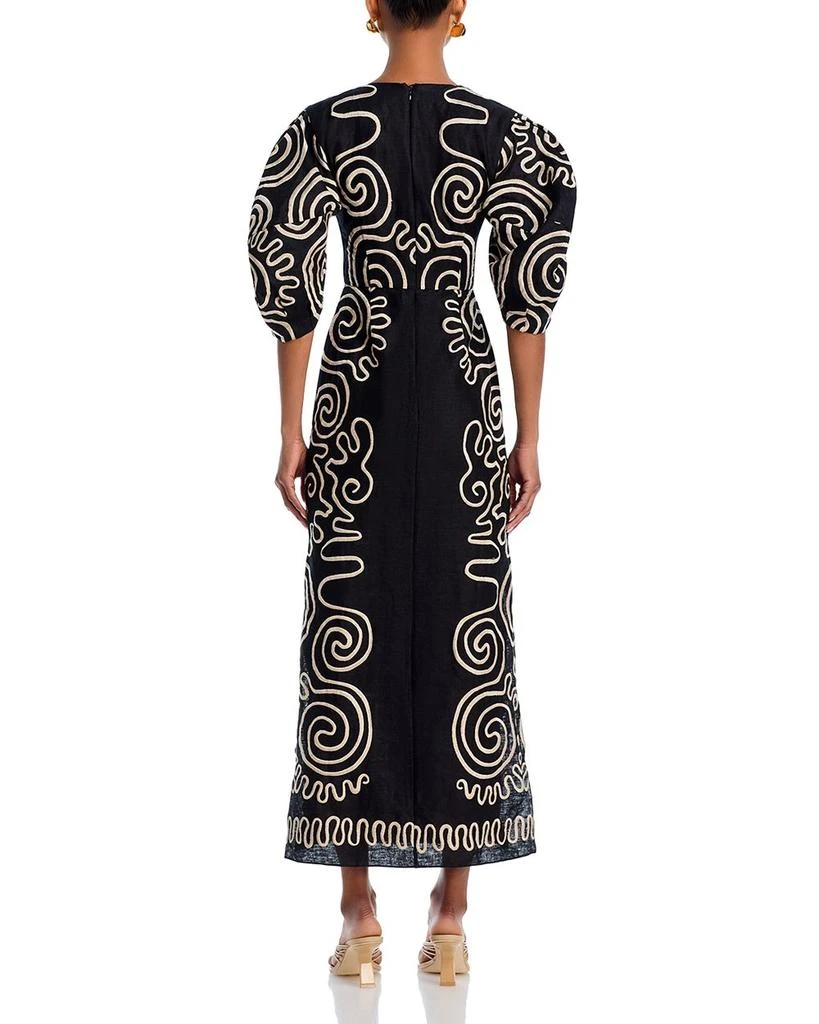 Cala de la Cruz Gaia Linen Cutout Dress 4
