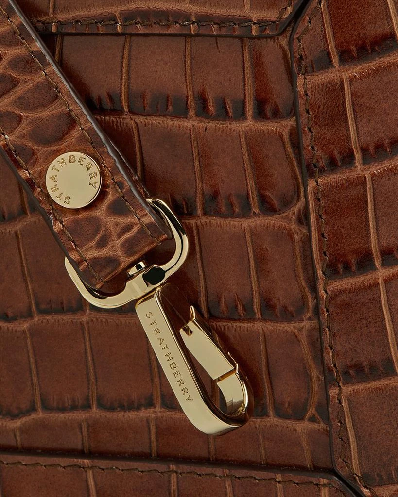 Strathberry Mosaic Nano Soft Embossed Croc Top Handle Bag 8