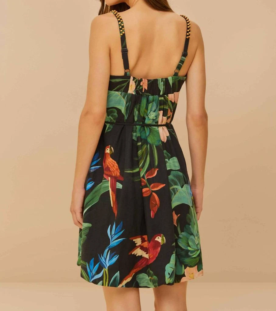 Farm Rio Farm Rio - Midnight Macaw Fiesta Mini Dress 2