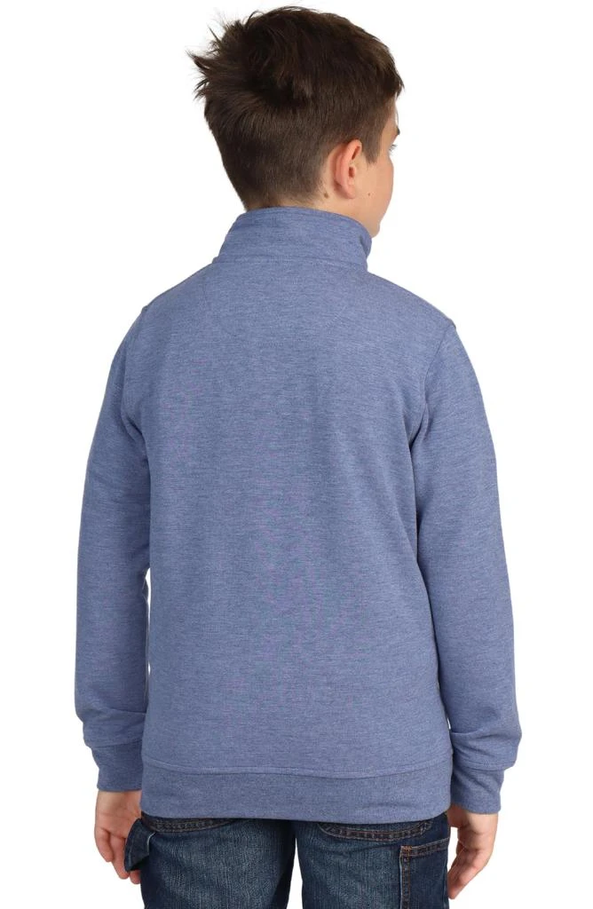 TailorByrd Kids' Sueded Fleece Quarter Zip Pullover 3