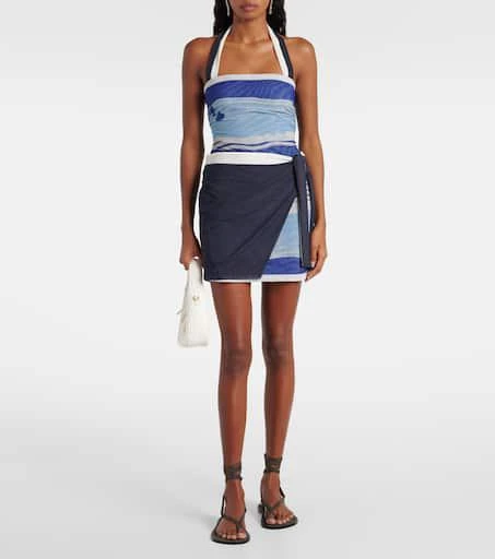 SIR. Breeze printed mesh minidress 2