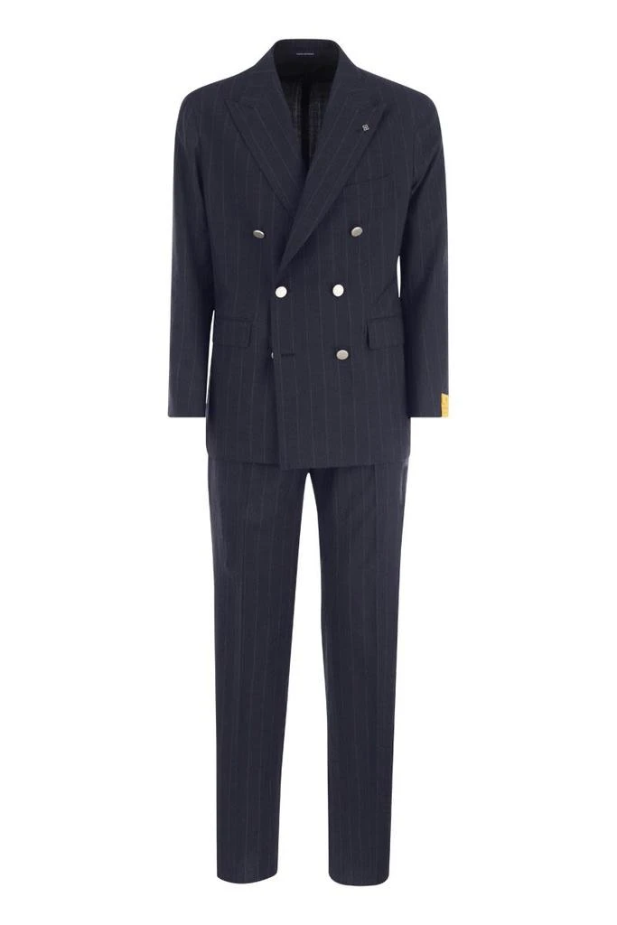 TAGLIATORE DOUBLE-BREASTED PINSTRIPE SUIT 1