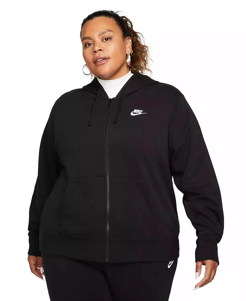NIKE Plus Size Sportswear Club Fleece Full-Zip Hoodie 1