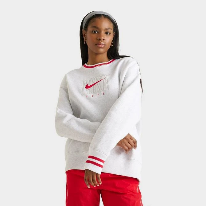 NIKE Women's Nike Sportswear Phoenix Fleece Oversized Graphic Crewneck Sweatshirt 1