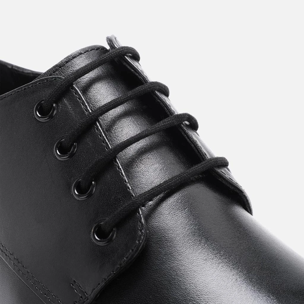 Walk London Walk London Men's Brooklyn Leather Derby Shoes - Black 4