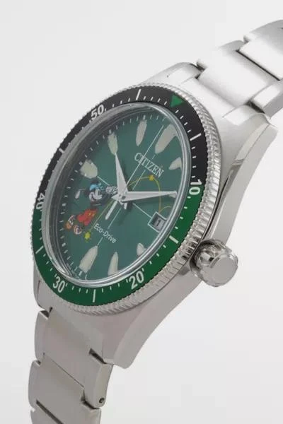 Citizen Citizen Green Dial Tee Time Mickey Watch 2