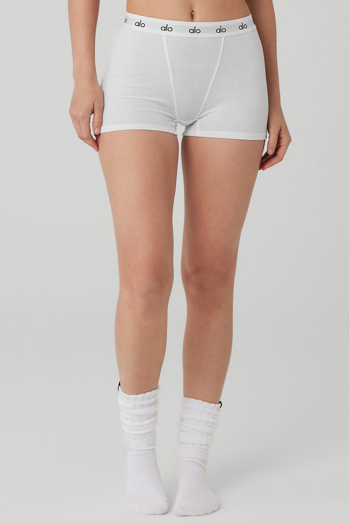 Icon Ribbed Boyshort - Black – On Sale Now with Up to 33% Off