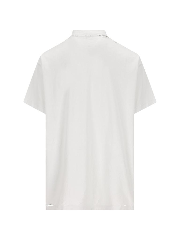 Balenciaga Balenciaga Planet Earth Oversized T-Shirt White Balenciaga Balenciaga Planet Earth Oversized T-Shirt White