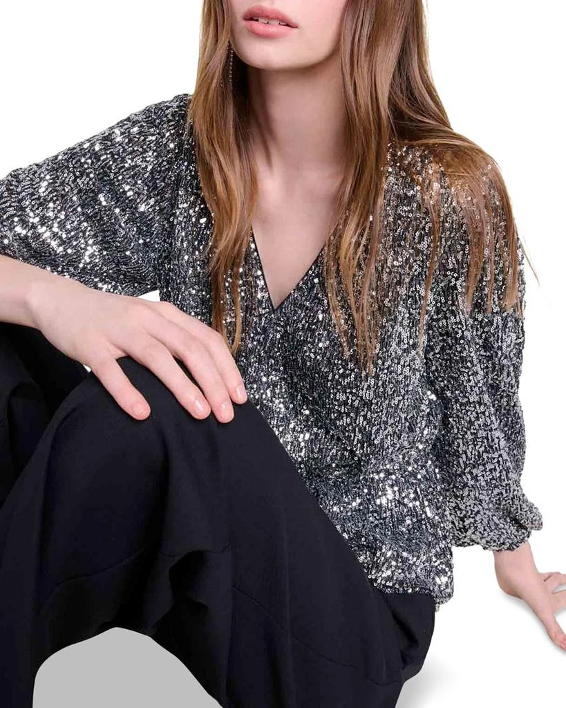 Maje Lanaly Sequined Top 7