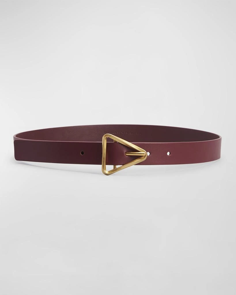 Bottega Veneta Twisted Triangle Napa Buckle Belt - Belts 