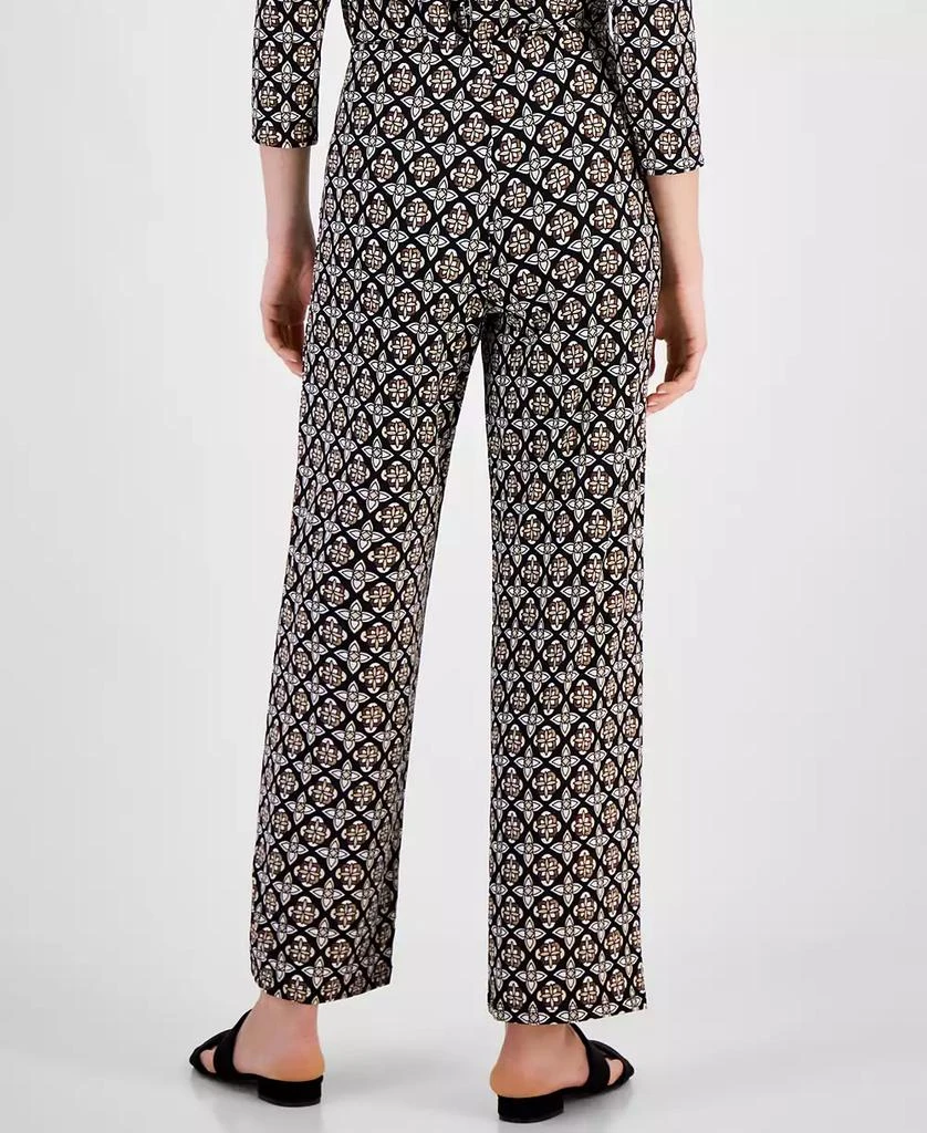 JM Collection Women's Printed Wide-Leg Knit Pants, Created for Macy's 2