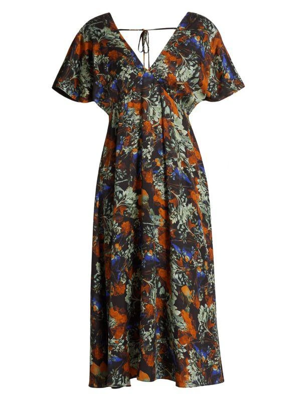 Derek Lam Cecile Flutter Sleeve Midi-Dress 2