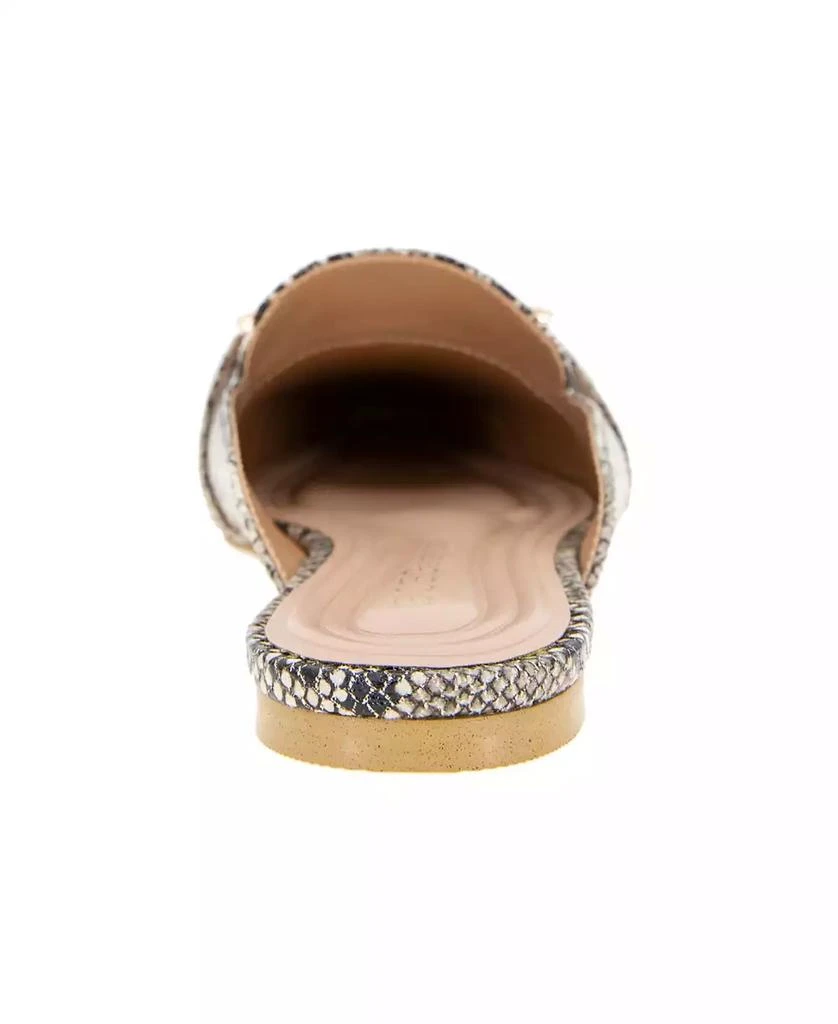 BCBG Women's Tara Buckle Mule Flats 3