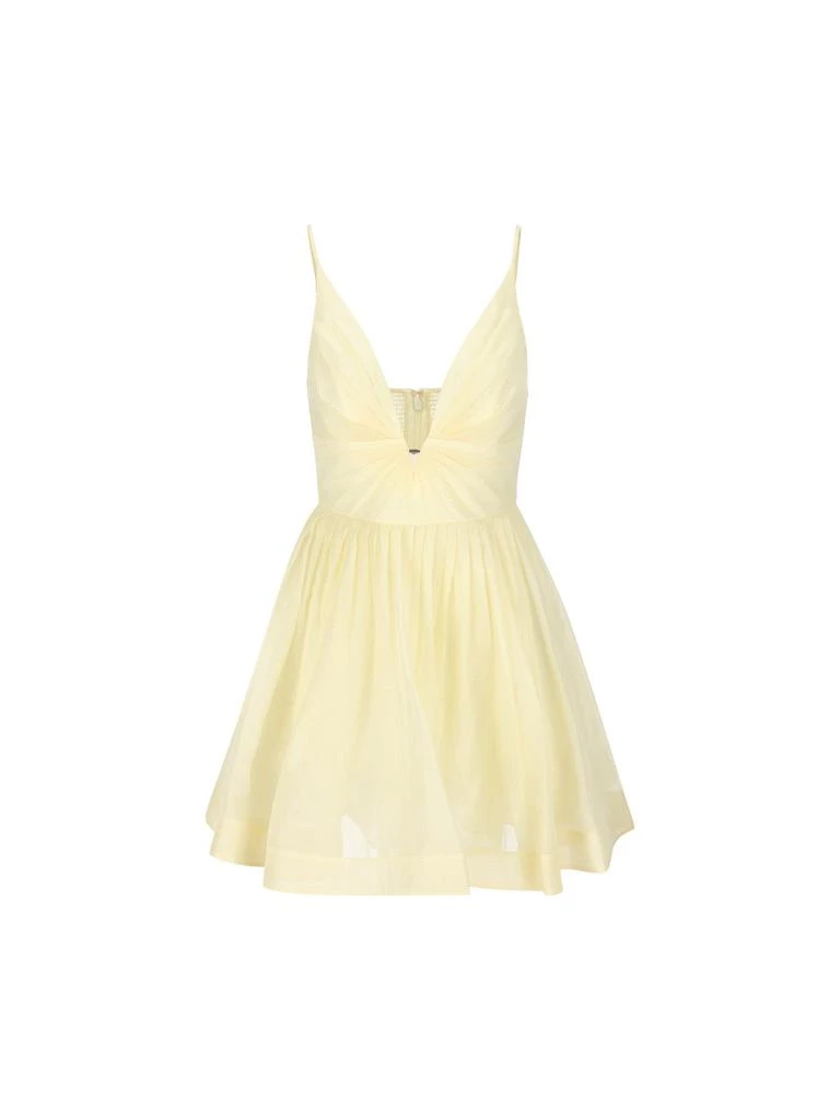 knee length dresses for ladies Bow Peplum Mini Dress main image 1