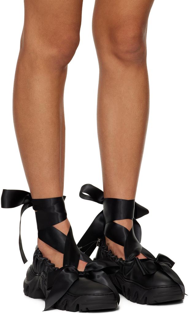 Rombaut Black Boccaccio II Aura Bows Ballerina Flats - Shoes