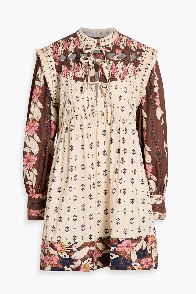beige cocopalm mini dress Zimmermann Sensory Lace Midi Dress Tea main image 0
