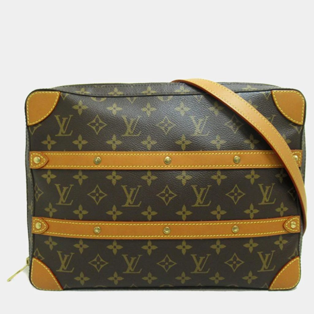 Louis Vuitton Louis Vuitton Brown Monogram Canvas Soft Trunk Crossbody Bag 1