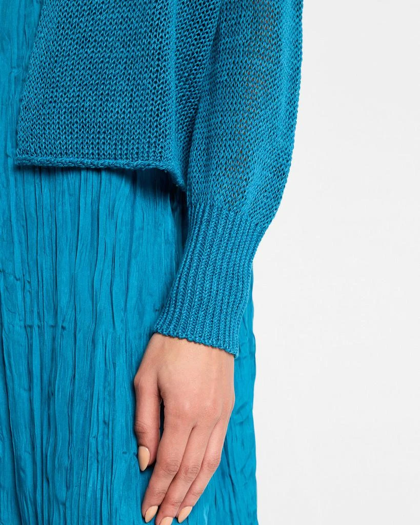 Eileen Fisher Petite Knit Organic Linen-Cotton Cardigan 5