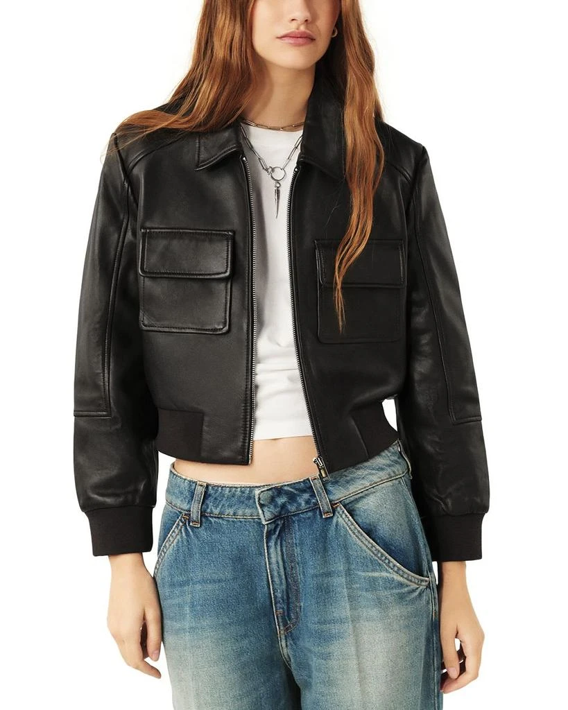 ba&sh Utica Leather Jacket 1