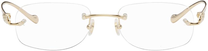 Cartier Gold Oval Glasses