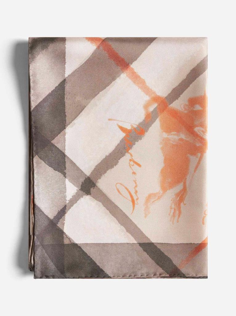 Burberry Birch Check silk twill scarf