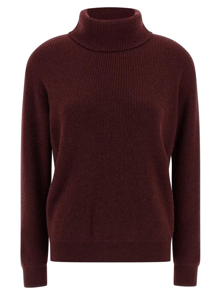 Brunello Cucinelli Brunello Cucinelli Turtleneck Ribbed-Knit Jumper from Cettire