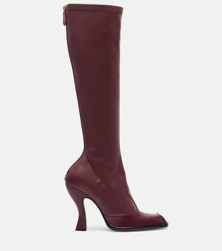 ETRO Studded leather knee-high boots 4