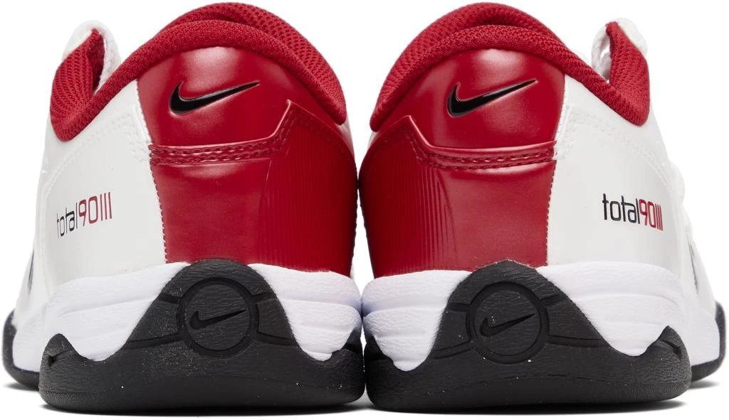 NIKE White & Red Total 90 Sneakers