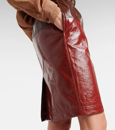 Yves Saint Laurent Coated cotton pencil skirt 5