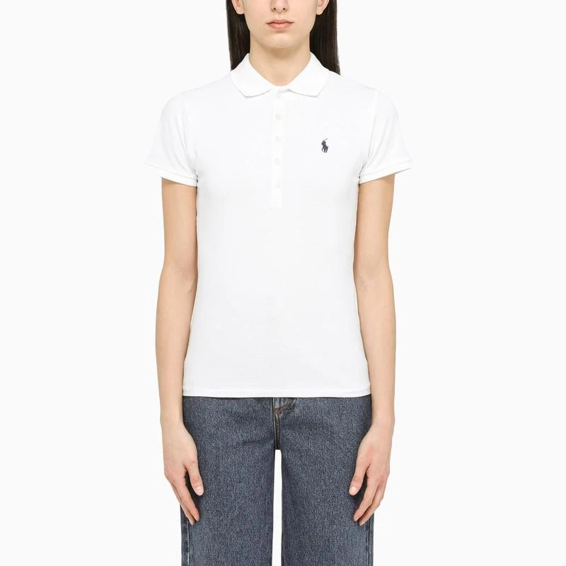 Ralph Lauren WHITE COTTON SLIM FIT POLO SHIRT 1