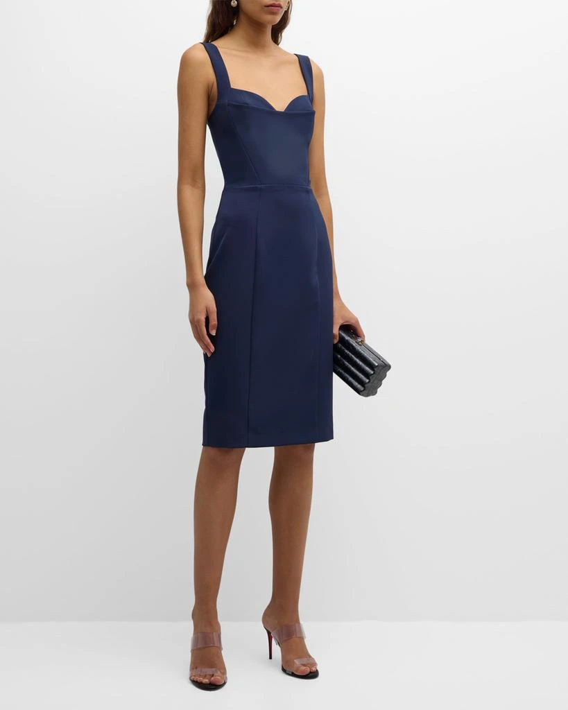 Black Halo Ivonna Sleeveless Sweetheart Midi Dress 2